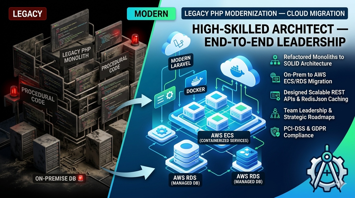 Legacy PHP Modernization — Cloud Migration